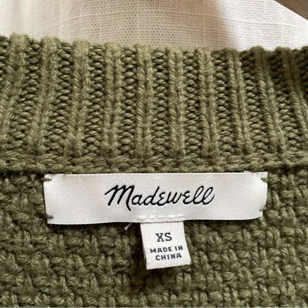 MADEWELL Pickford Pullover Sweater XS green - Picture 9 of 14